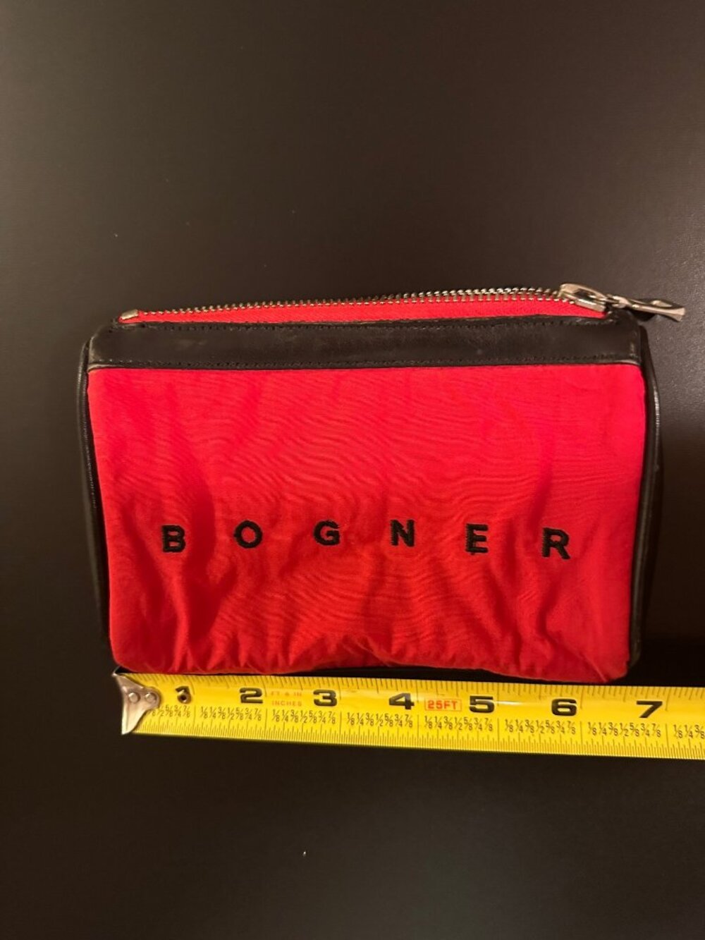 Vintage Y2K Bogner Fanny pack clutch with rainbow tag